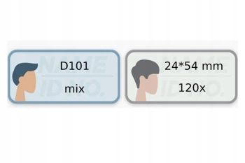 NIIMBOT Thermoetiketten 24 x 54 mm, 120 Stück für D101-Mode