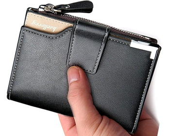 PORTOfel BĂRBAȚI PIELE CU FERMOAR NOU