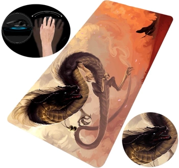 Mouse pad XXL colorat de birou, covoraș de joc dragon