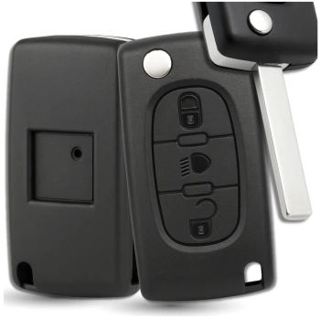 Schlüsselhülle Fernbedienung 3 Tasten Peugeot 207 307 308 407 Citroen C2 C3 C4