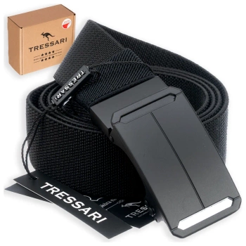 TRESSARI elastischer Gurtgürtel mit automatischer Schnalle schwarz