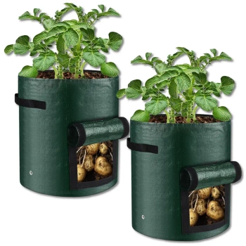 Set mit 2 Säcken zum Anpflanzen von Gemüse und Kartoffeln 35x35 cm