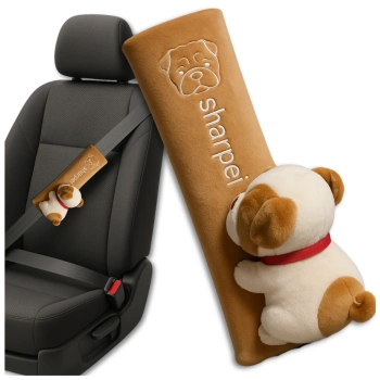 Sicherheitsgurtbezug Plüschhund für Kinder