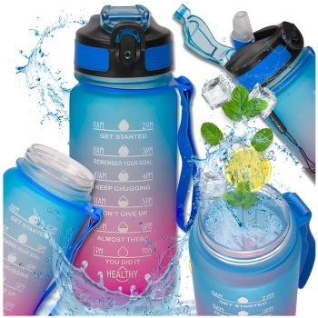 TRESSARI Sportflasche, 600 ml, feste Wasserflasche, PC, BPA-frei