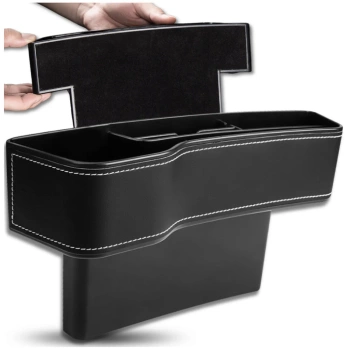 Auto-Organizer für die Lücke zwischen Sitz und Konsole, aus Kunstleder, universal