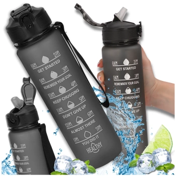 TRESSARI Sportflasche, langlebige, BPA-freie Tritan 1000 ml Wasserflasche