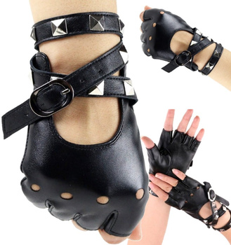 Mănuși de piele, mănuși de sărut, strasuri rock