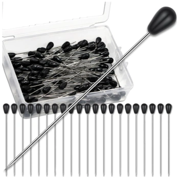 Schneiderstecknadeln mit tropfenförmigem Kopf, 55 mm, 50er-Set