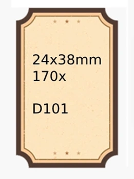 NIIMBOT Thermoetiketten 24x38mm RETRO 170 Stück für D101