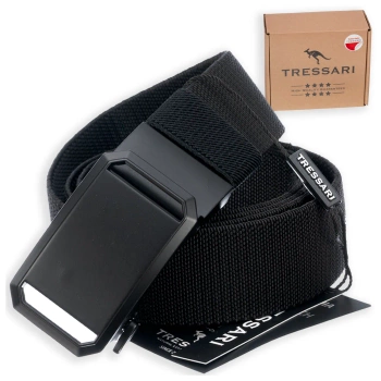 TRESSARI schwarzer elastischer Gurtgürtel mit automatischer Schnalle
