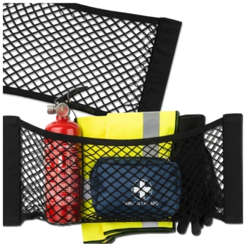 Elastisches Kofferraumnetz 50x25cm mit Klettverschluss