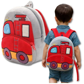 Plüsch-Kinderrucksack für Vorschulkinder mit Reißverschlusssicherung