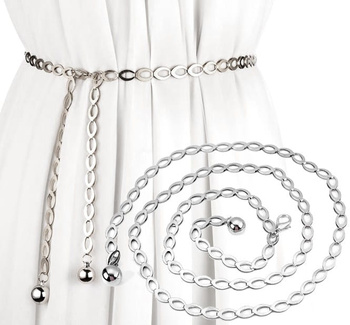 Cureaua Silver Chain pentru rochie dama, lant decorativ