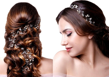 ROCHIE DE NUNTA Decorarea parului Crenguta pentru o NUNTA BOHO