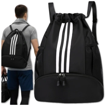 Sportrucksack mit Kordelzug fürs Training im Fitnessstudio, Sporttasche