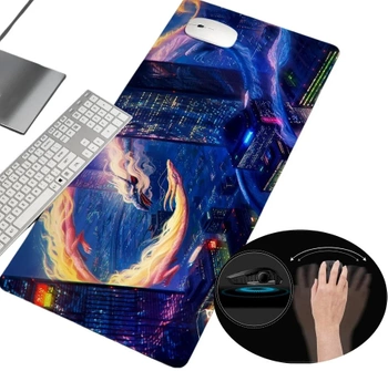 Mouse pad XXL de birou, covoraș de gaming dragon