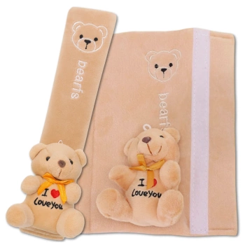 Sicherheitsgurtbezug in Teddybärform als Dekoration für Kinder