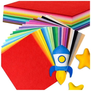 Dekorative Filzplatten, 30 x 30 cm, 20er-Set, verschiedene Farben