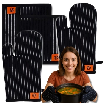 Ofenhandschuh und Topflappen Doppelset