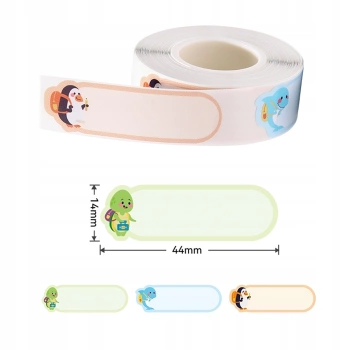 NIIMBOT Thermoetiketten Tieraufkleber 14x44mm 150 Stk