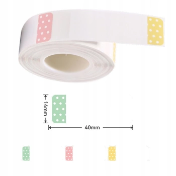 NIIMBOT Thermoetiketten 14x40mm mit Punkten 160 Stk