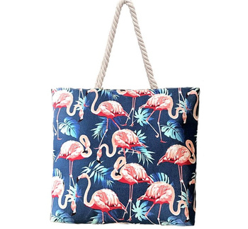 GENȚĂ MARE de plajă pentru femei SHOPPING flamingo CAPACITY SHOPPER