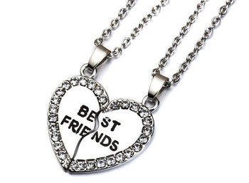 Colier cu pandantiv pentru cei mai buni prieteni pentru femei