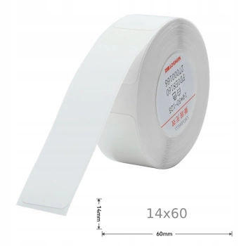 NIIMBOT Thermoetiketten Aufkleber 14x60mm 105 Stück WEISS
