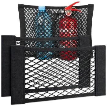 Kofferraumnetz 40x25cm mit elastischem Klettverschluss, 2 Stück