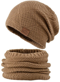 Set izolat: palarie + incalzitoare pentru gat cu tub pentru barbati