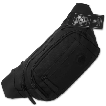 BAD&BAGS Wasserdichte Herren Gürteltasche Schwarz Hip Pack