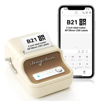 NIIMBOT B21 BEIGE GOLD Bluetooth-Thermodrucker für Aufkleber und Etiketten