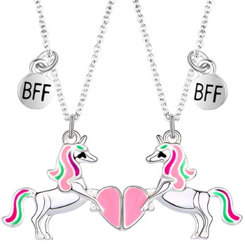 Colier prietenie pentru prieteni 2in1 Unicorn BFF