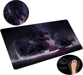 Mouse pad XXL de birou, covoraș de gaming cu dragon