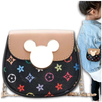 Kleine schwarze Tasche für ein Mädchen Prinzessin Maus Maus