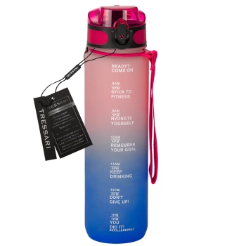 TRESSARI-Flasche BPA-frei, 1000 ml, zum Laufen mit Tritan-Wasser