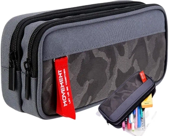 Trusa clasica camo, organizator cu doua compartimente, gri