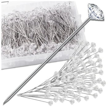 Schneidernadeln mit Diamantkopf, dekorativ, 38 mm, 100er-Set
